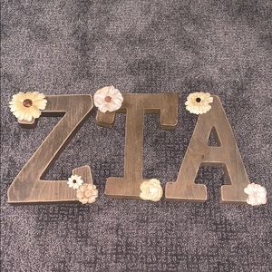 Zeta Tau Alpha Wall Decor Letters